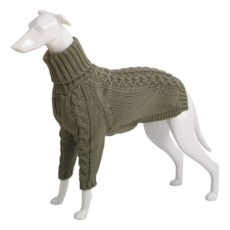 Cozy High Collar Dog Sweater